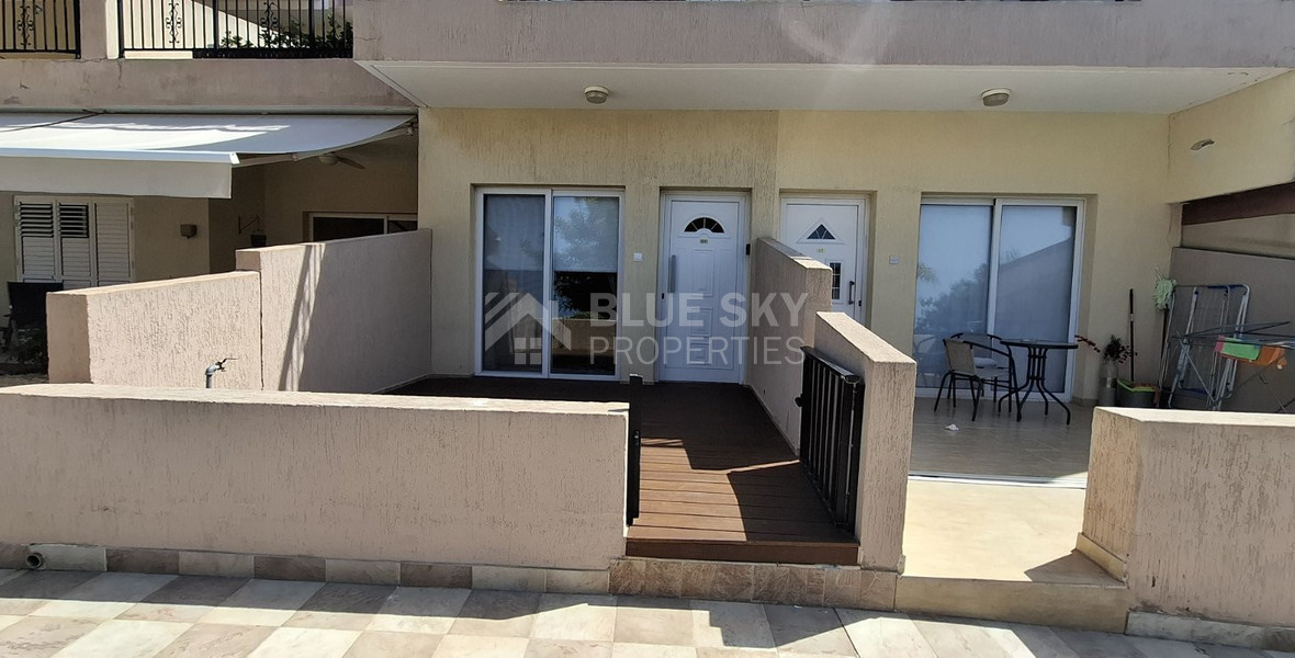 One-Bedroom Apartment for Sale in Mesa Chorio , Paphos with large garden and separate title deed