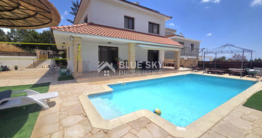 Energy-Efficient Four-Bedroom House for Rent in Souni, Limassol | Solar Panels & Private Swimming Pool