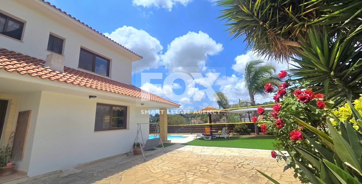Energy-Efficient Four-Bedroom House for Rent in Souni, Limassol | Solar Panels & Private Swimming Pool