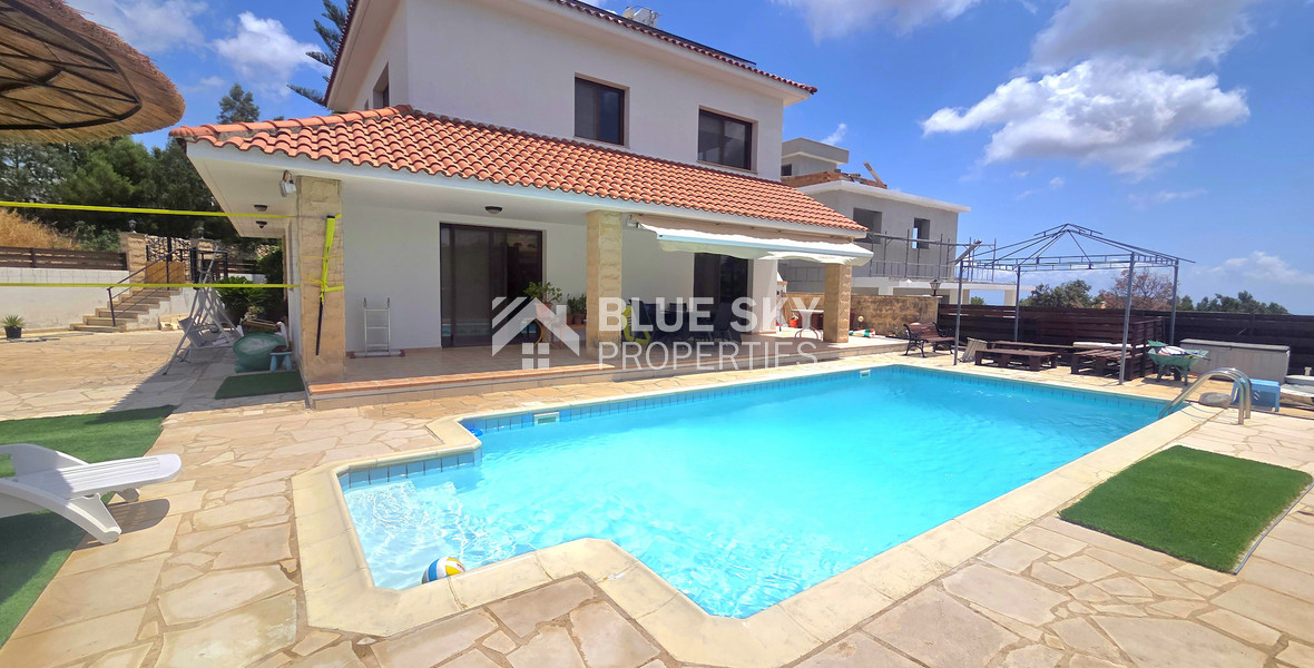Energy-Efficient Four-Bedroom House for Rent in Souni, Limassol | Solar Panels & Private Swimming Pool