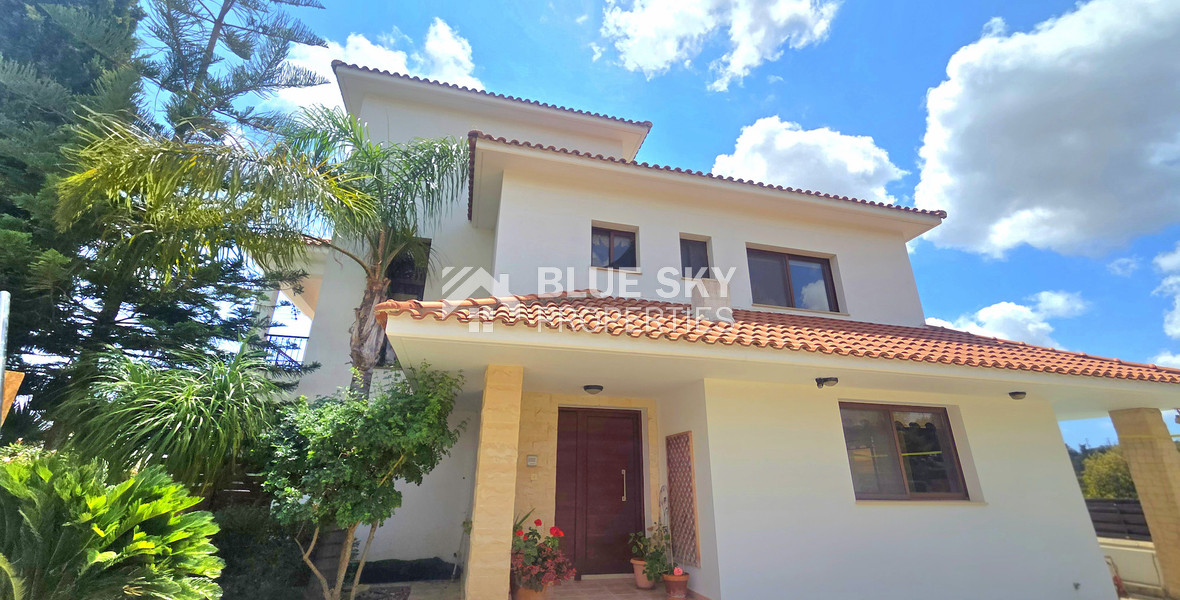 Energy-Efficient Four-Bedroom House for Rent in Souni, Limassol | Solar Panels & Private Swimming Pool