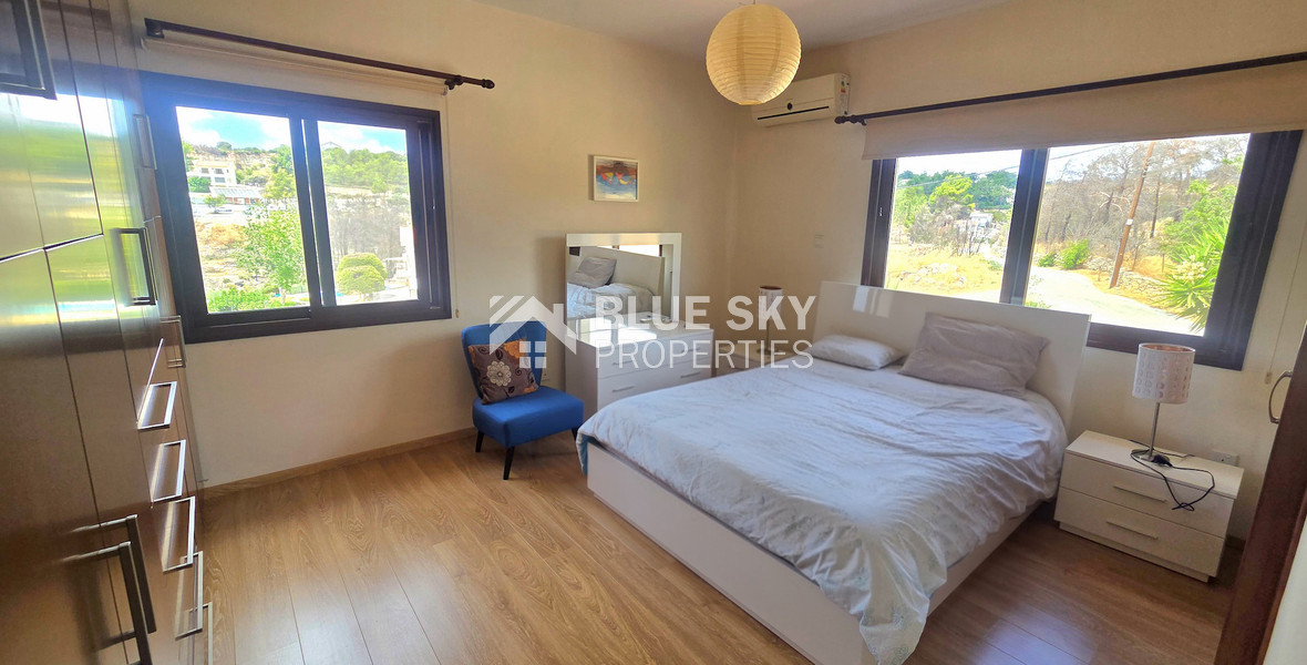 Energy-Efficient Four-Bedroom House for Rent in Souni, Limassol | Solar Panels & Private Swimming Pool
