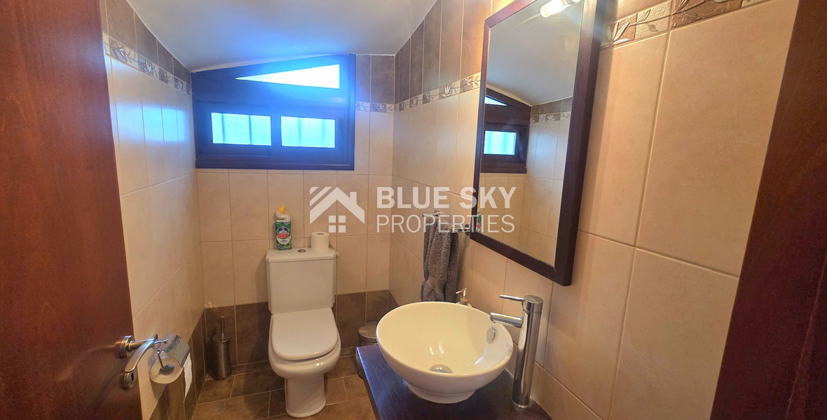 Energy-Efficient Four-Bedroom House for Rent in Souni, Limassol | Solar Panels & Private Swimming Pool