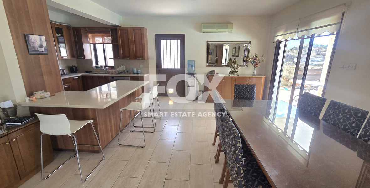 Energy-Efficient Four-Bedroom House for Rent in Souni, Limassol | Solar Panels & Private Swimming Pool