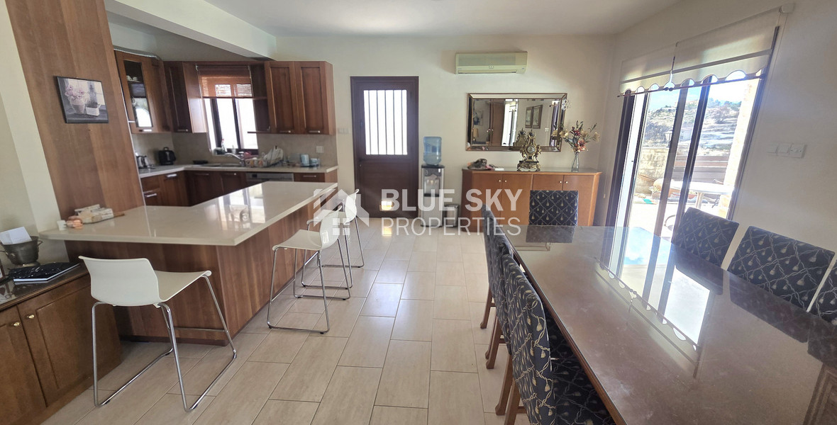 Energy-Efficient Four-Bedroom House for Rent in Souni, Limassol | Solar Panels & Private Swimming Pool