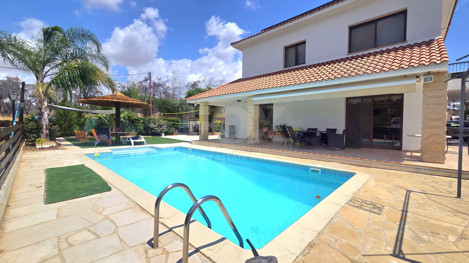 Energy-Efficient Four-Bedroom House for Rent in Souni, Limassol | Solar Panels & Private Swimming Pool