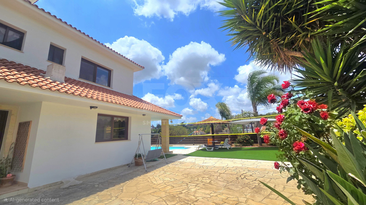 Energy-Efficient Four-Bedroom House for Rent in Souni, Limassol | Solar Panels & Private Swimming Pool