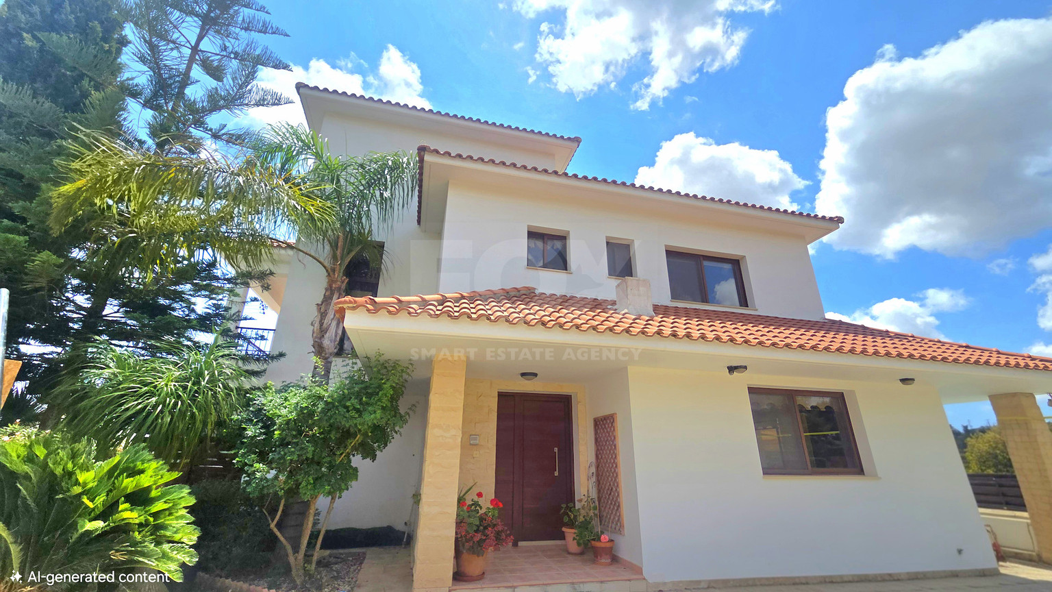 Energy-Efficient Four-Bedroom House for Rent in Souni, Limassol | Solar Panels & Private Swimming Pool