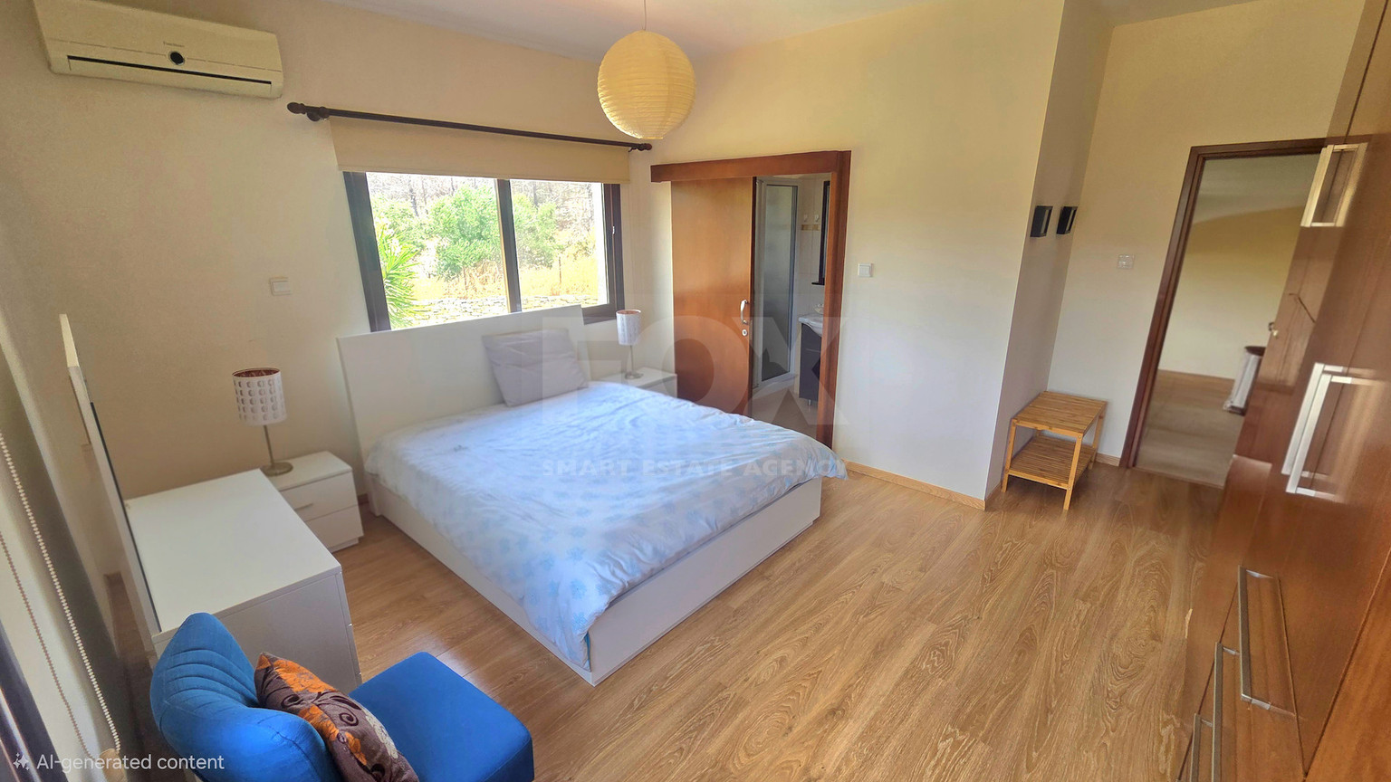 Energy-Efficient Four-Bedroom House for Rent in Souni, Limassol | Solar Panels & Private Swimming Pool