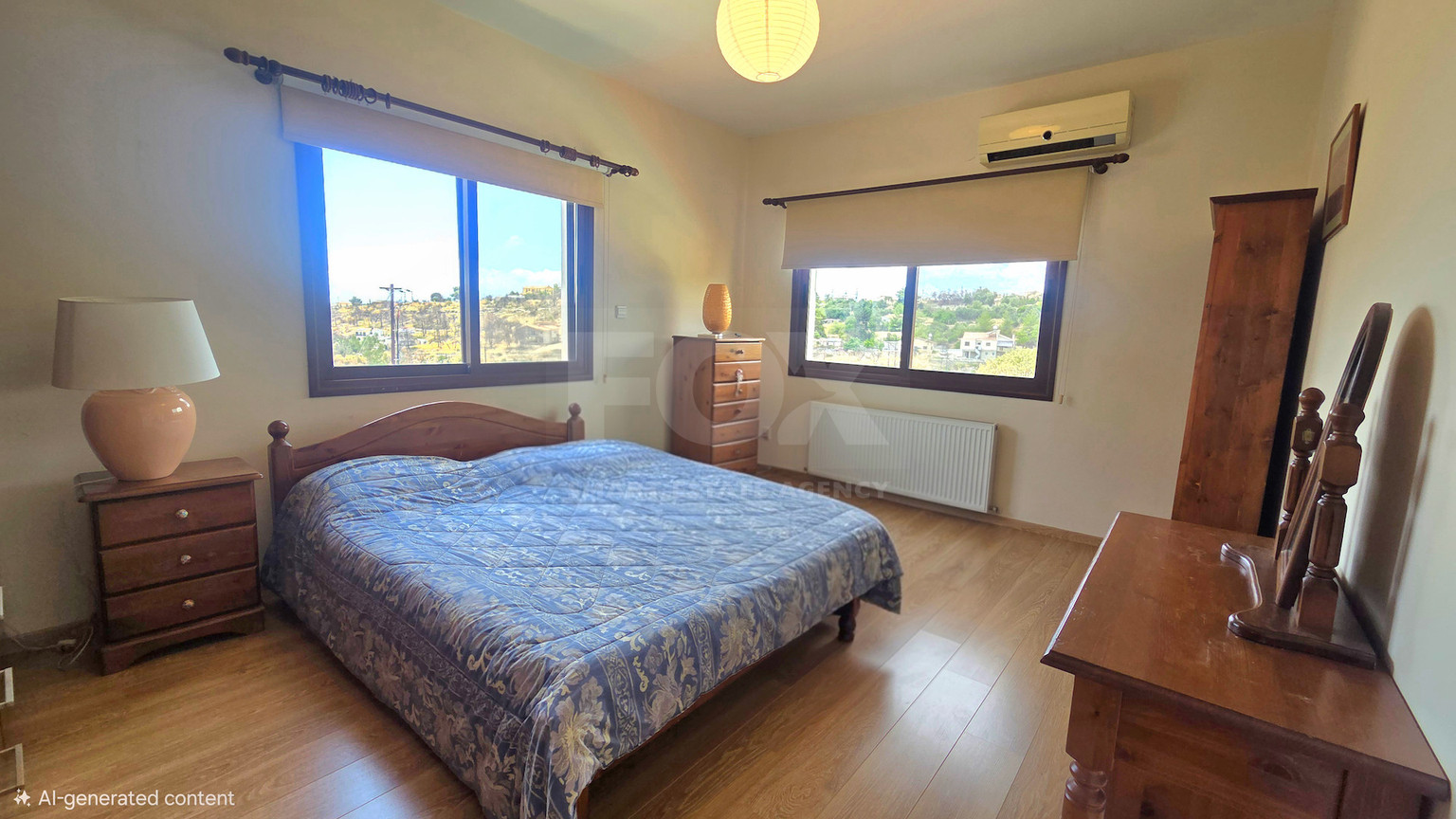 Energy-Efficient Four-Bedroom House for Rent in Souni, Limassol | Solar Panels & Private Swimming Pool