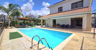 Energy-Efficient Four-Bedroom House for Rent in Souni, Limassol | Solar Panels & Private Swimming Pool