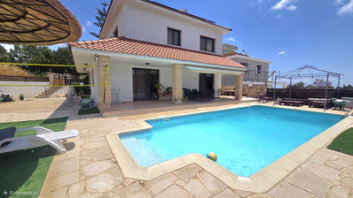 Energy-Efficient Four-Bedroom House for Rent in Souni, Limassol | Solar Panels & Private Swimming Pool