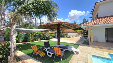 Energy-Efficient Four-Bedroom House for Rent in Souni, Limassol | Solar Panels & Private Swimming Pool
