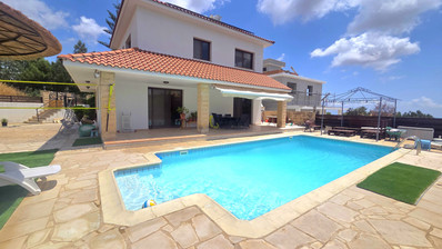 Energy-Efficient Four-Bedroom House for Rent in Souni, Limassol | Solar Panels & Private Swimming Pool