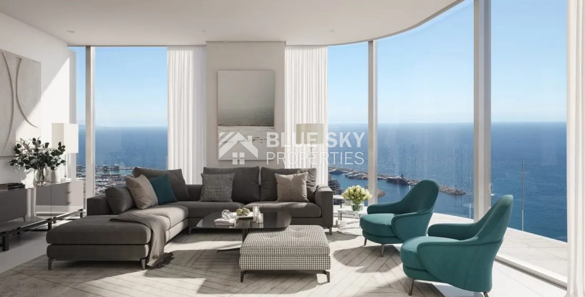 Luxury Coastal Apartment with Five-Star Amenities in Limassol – Spacious Four-Bedroom Residence for sale close to Limassol Marina