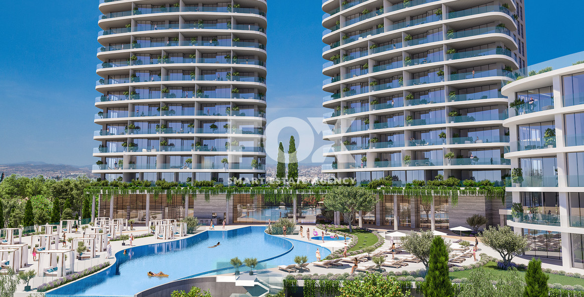 Mediterranean Sea View  3 Bedroom Apartment For Sale with Five-Star Amenities in Limassol Marina