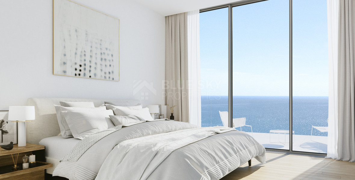 Mediterranean Sea View  3 Bedroom Apartment For Sale with Five-Star Amenities in Limassol Marina