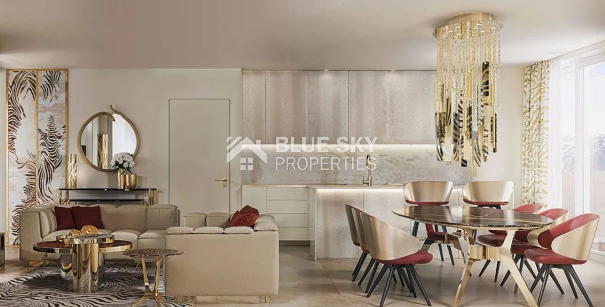 Mediterranean Sea View  3 Bedroom Apartment For Sale with Five-Star Amenities in Limassol Marina