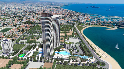 Mediterranean Sea View  3 Bedroom Apartment For Sale with Five-Star Amenities in Limassol Marina