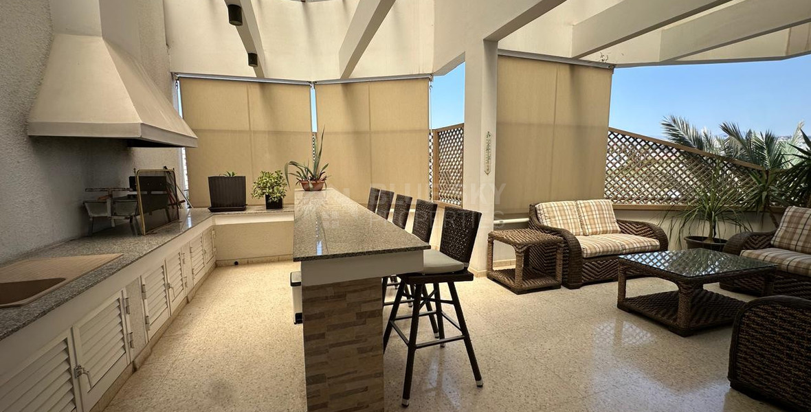 Fully Renovated Three-Bedroom Penthouse with Private Pool & Roof Garden | Potamos Germasogeia