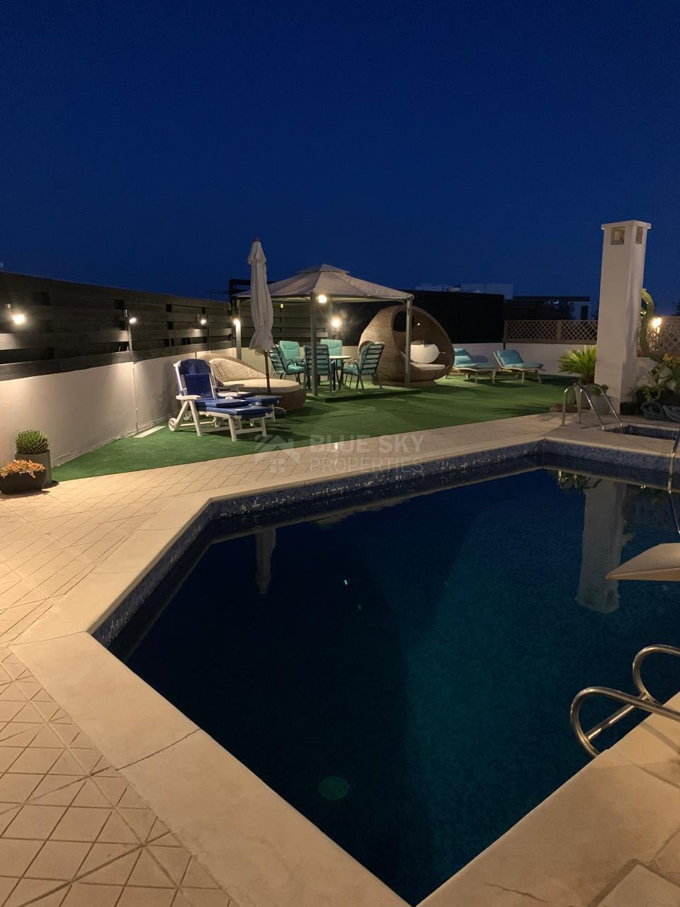 Fully Renovated Three-Bedroom Penthouse with Private Pool & Roof Garden | Potamos Germasogeia