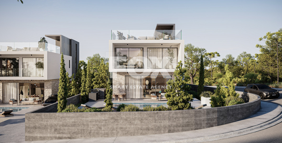 Luxury three Bedroom Villa with Panoramic Sea Views in Tala, Paphos for sale