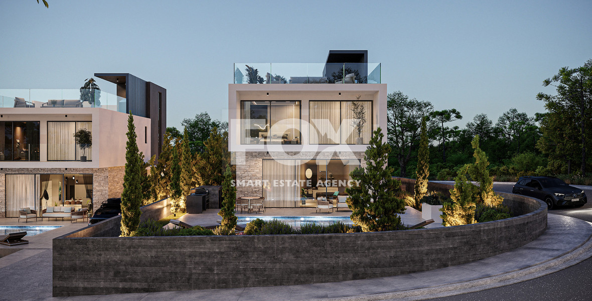 Luxury three Bedroom Villa with Panoramic Sea Views in Tala, Paphos for sale