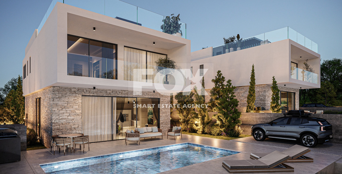 Luxury three Bedroom Villa with Panoramic Sea Views in Tala, Paphos for sale
