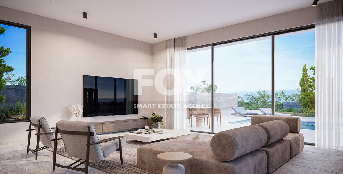 Luxury four bedroom Villa with Panoramic Sea Views in Tala, Paphos for sale