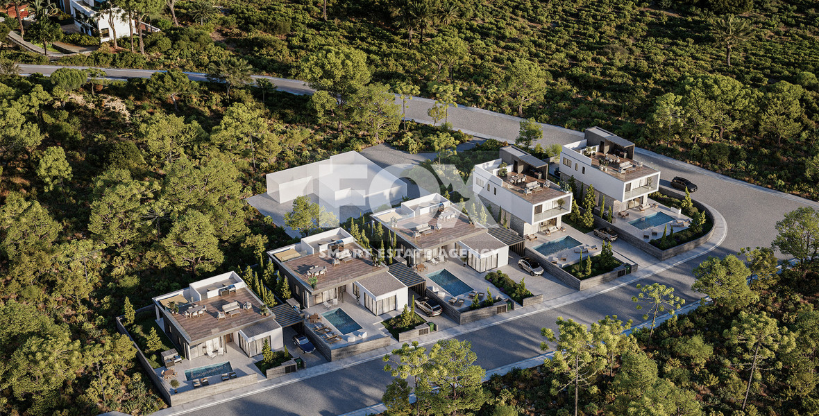 Luxury four bedroom Villa with Panoramic Sea Views in Tala, Paphos for sale
