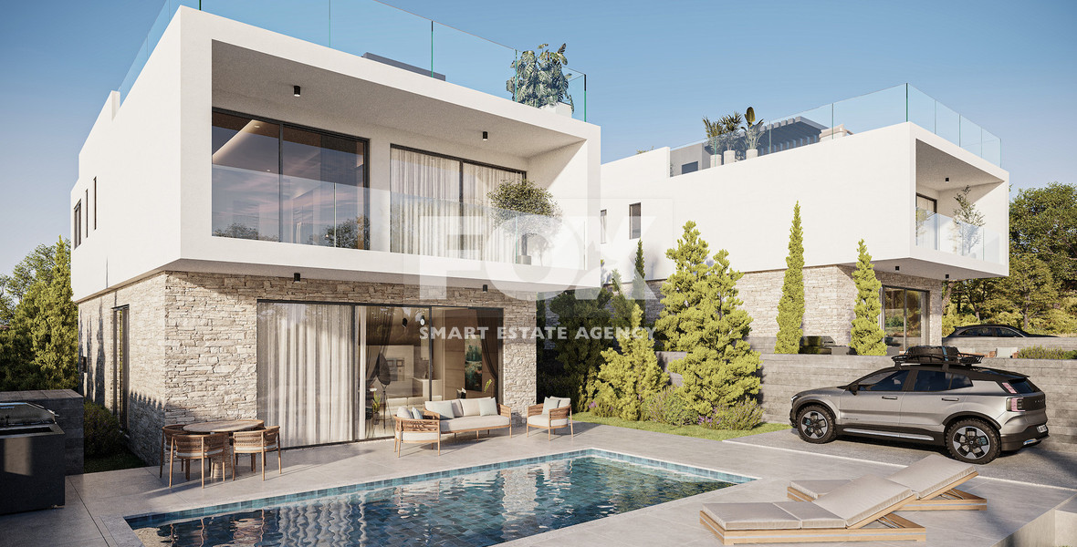 Luxury four bedroom Villa with Panoramic Sea Views in Tala, Paphos for sale