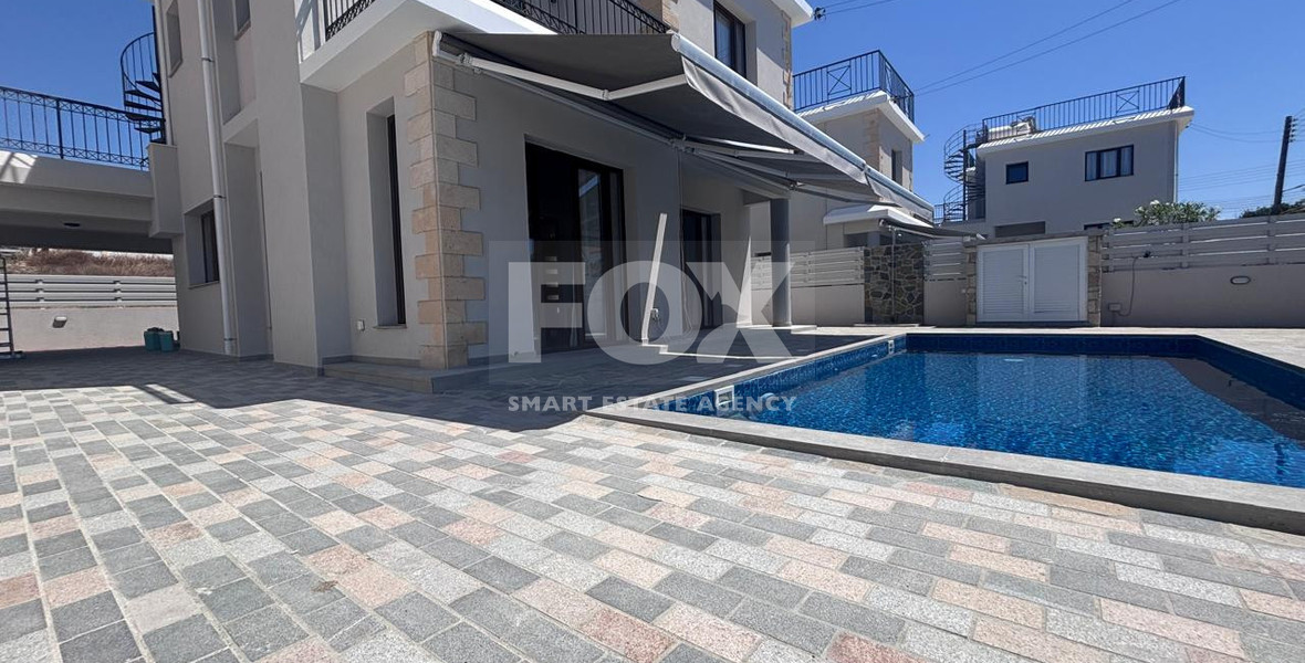 For Rent Modern Four Bedroom House in Pissouri with Sea View