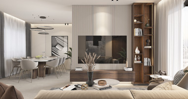 Modern Luxury  three bedrom Apartment on third floor,  in Tombs of the Kings, Paphos with Sea Views
