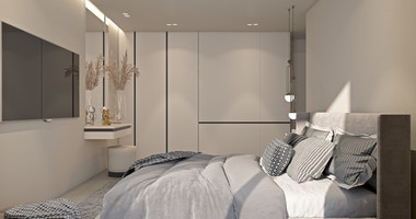 Modern Luxury  three bedrom Apartment on third floor,  in Tombs of the Kings, Paphos with Sea Views
