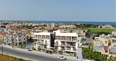 Modern Luxury  three bedrom Apartment on third floor,  in Tombs of the Kings, Paphos with Sea Views