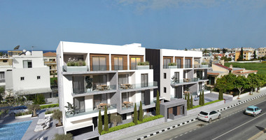 Modern Luxury  three bedrom Apartment on third floor,  in Tombs of the Kings, Paphos with Sea Views