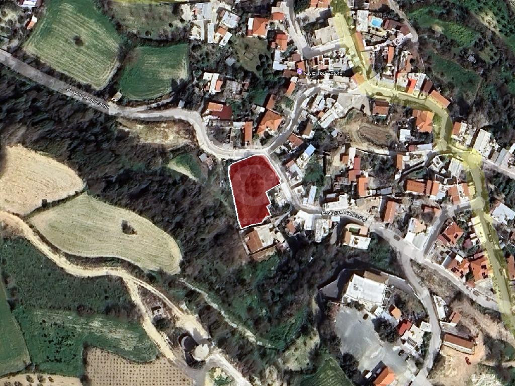 Residential Field for Sale in Koili, Paphos – H1 Residential Zone, 120% Building Density