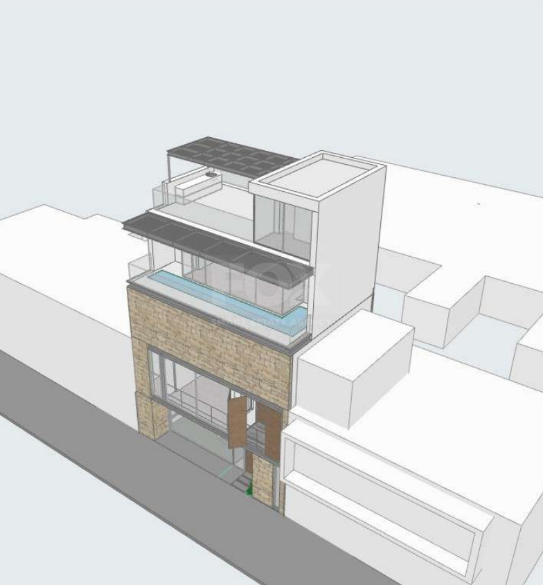 Prime Residential Plot with  Plans for a Contemporary 4-Level Home – Central Limassol
