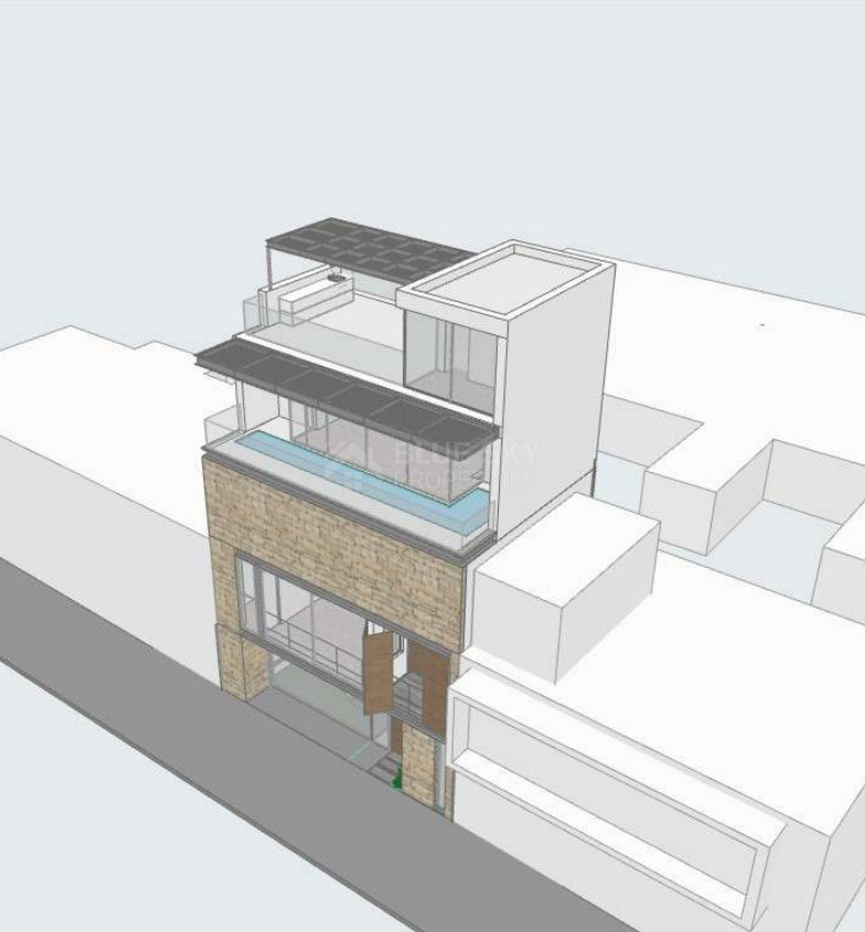 Prime Residential Plot with  Plans for a Contemporary 4-Level Home – Central Limassol