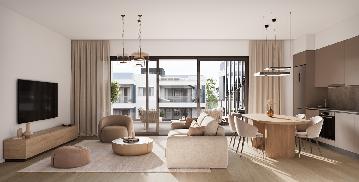 Luxury Apartments for Sale in Universal, Paphos | Gated Community with Pool- One bedroom apartment on first floor