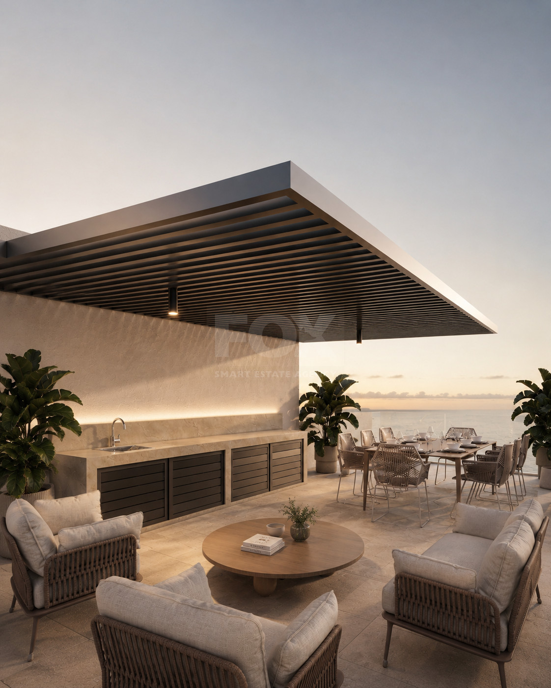 An elegant two bedroom, two bathroom apartment on the second floor of an exclusive boutique residential development in the heart of Geroskipou, Paphos.