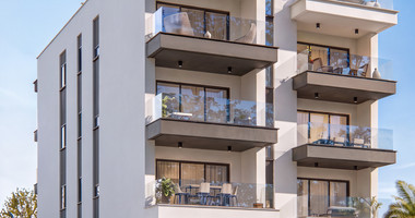 An elegant two bedroom, two bathroom apartment on the second floor of an exclusive boutique residential development in the heart of Geroskipou, Paphos.