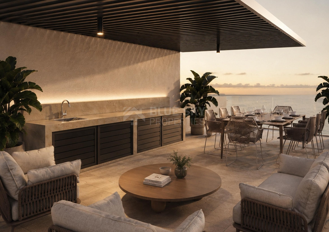 An elegant two bedroom, two bathroom apartment on the second floor of an exclusive boutique residential development in the heart of Geroskipou, Paphos.