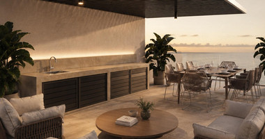 An elegant two bedroom, two bathroom apartment on the second floor of an exclusive boutique residential development in the heart of Geroskipou, Paphos.