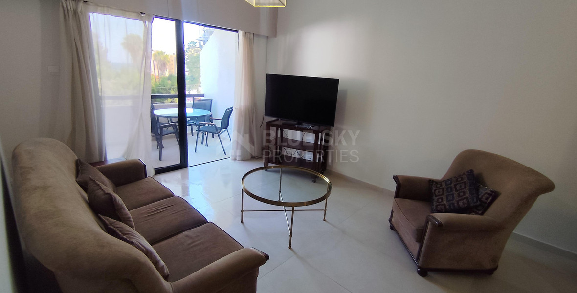 Two-Bedroom Apartment for Rent with Sea View in Potamos Germasogeias, Limassol