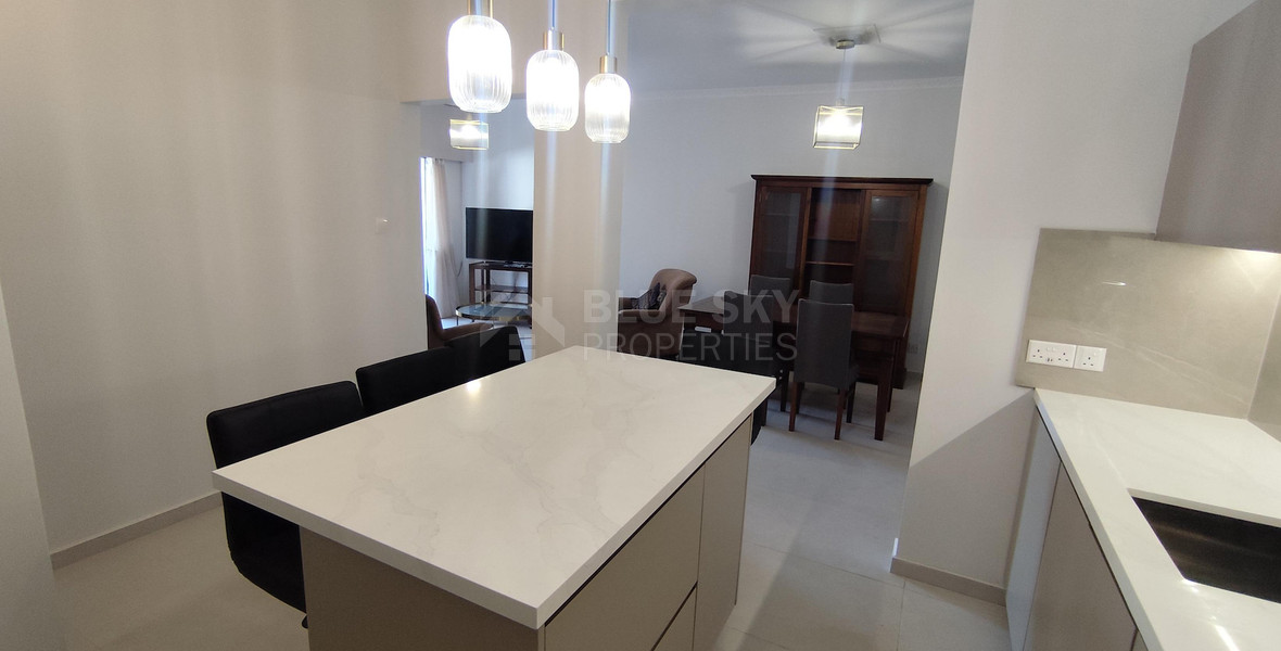 Two-Bedroom Apartment for Rent with Sea View in Potamos Germasogeias, Limassol