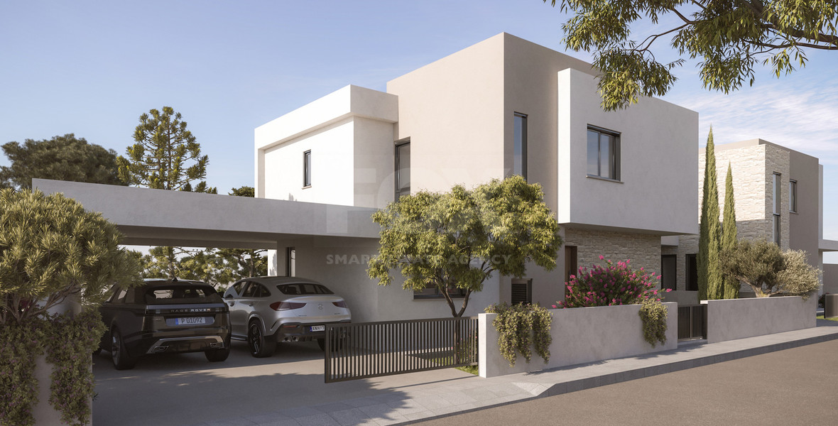 Brand-New 4-Bedroom Detached House with Private Garden in Agios Tychonas