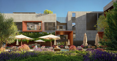 One bedroom outstanding apartment on the first floor of a luxury Complex in Universal area of  Paphos, for sale.