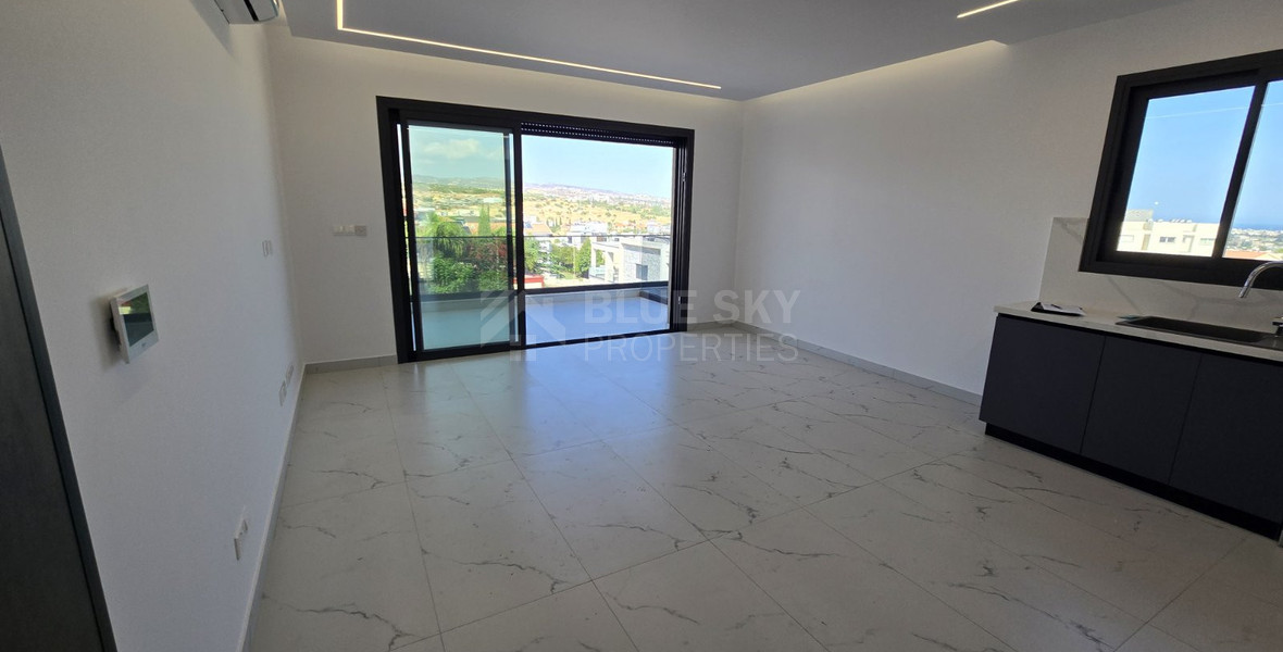 Brand New 3-Bedroom Apartment with  A Roof Garden & Office For Rent in Agios Silas, Limassol