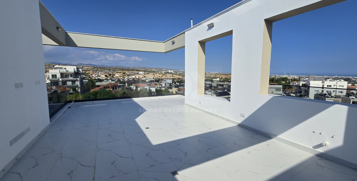 Brand New 3-Bedroom Apartment with  A Roof Garden & Office For Rent in Agios Silas, Limassol